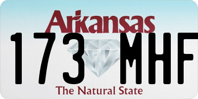 AR license plate 173MHF