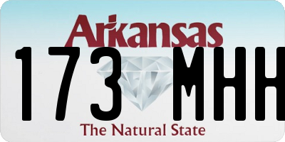 AR license plate 173MHH