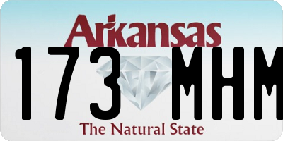 AR license plate 173MHM