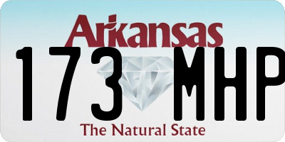 AR license plate 173MHP