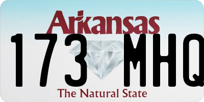 AR license plate 173MHQ