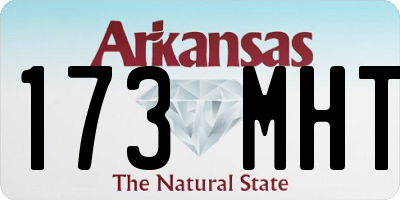 AR license plate 173MHT