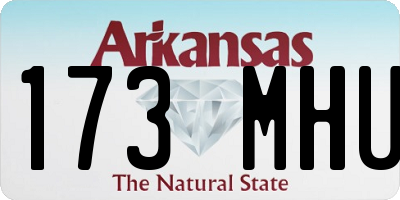 AR license plate 173MHU