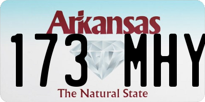 AR license plate 173MHY