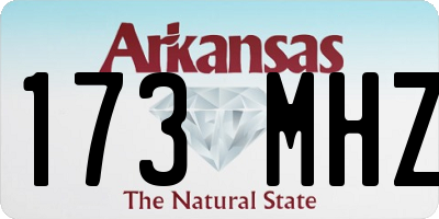 AR license plate 173MHZ