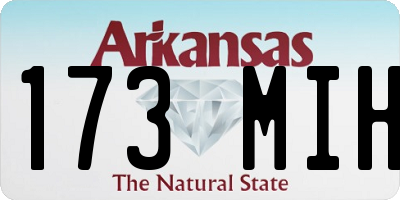 AR license plate 173MIH