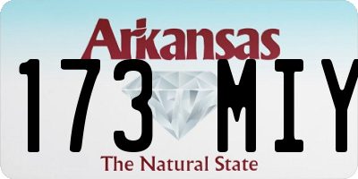 AR license plate 173MIY