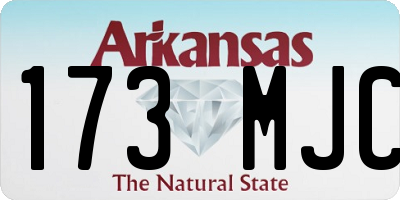 AR license plate 173MJC