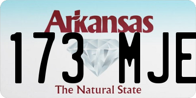 AR license plate 173MJE