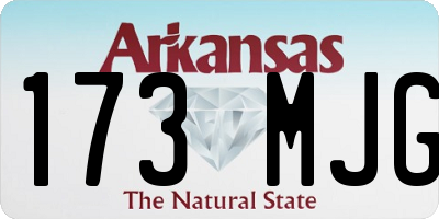 AR license plate 173MJG