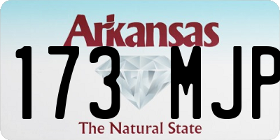 AR license plate 173MJP
