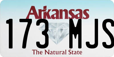 AR license plate 173MJS