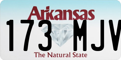 AR license plate 173MJV