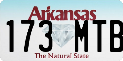 AR license plate 173MTB