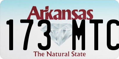 AR license plate 173MTC