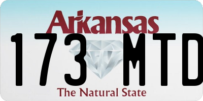 AR license plate 173MTD