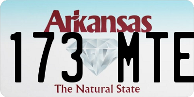 AR license plate 173MTE