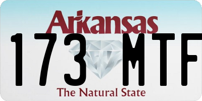 AR license plate 173MTF