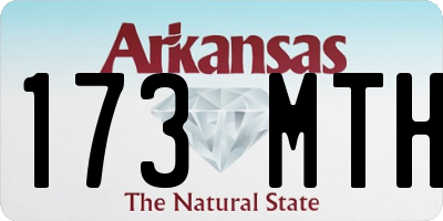 AR license plate 173MTH