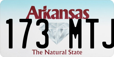 AR license plate 173MTJ