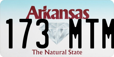 AR license plate 173MTM