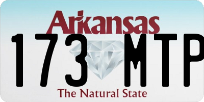 AR license plate 173MTP