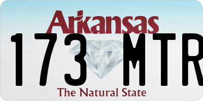 AR license plate 173MTR