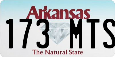 AR license plate 173MTS