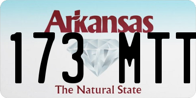 AR license plate 173MTT