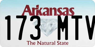 AR license plate 173MTV