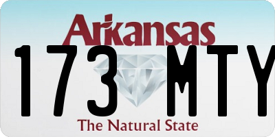 AR license plate 173MTY