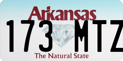 AR license plate 173MTZ