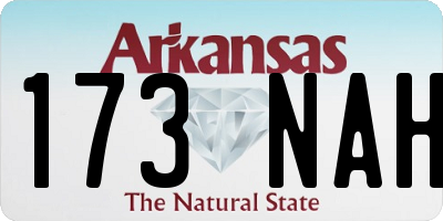 AR license plate 173NAH