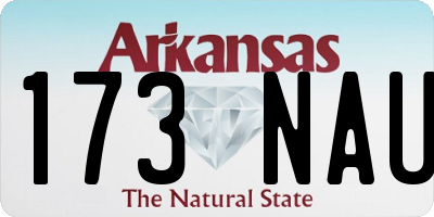AR license plate 173NAU