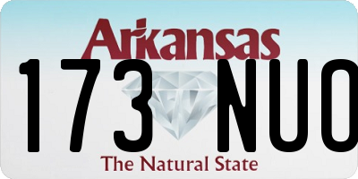 AR license plate 173NUO