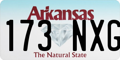 AR license plate 173NXG
