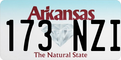 AR license plate 173NZI