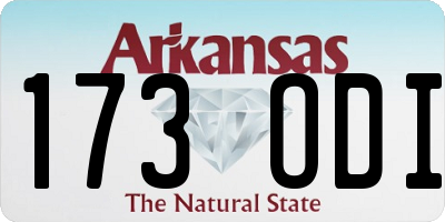 AR license plate 173ODI