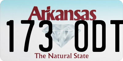 AR license plate 173ODT