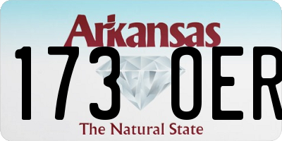 AR license plate 173OER
