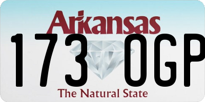 AR license plate 173OGP