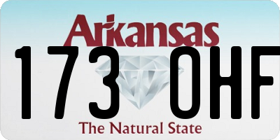 AR license plate 173OHF