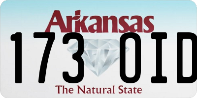AR license plate 173OID