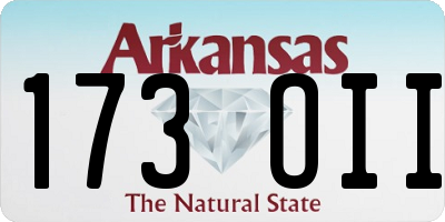 AR license plate 173OII