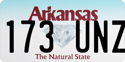 AR license plate 173UNZ