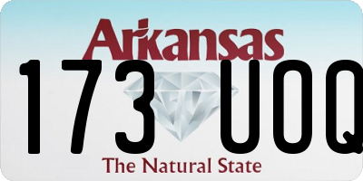 AR license plate 173UOQ