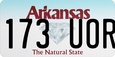 AR license plate 173UOR