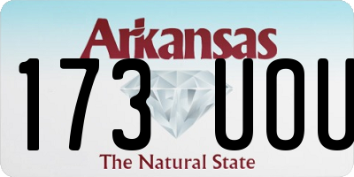 AR license plate 173UOU