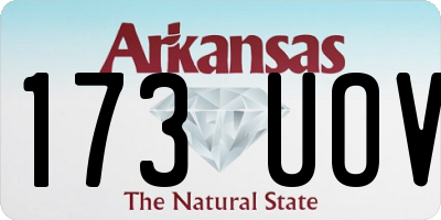 AR license plate 173UOV
