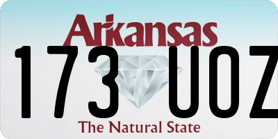 AR license plate 173UOZ